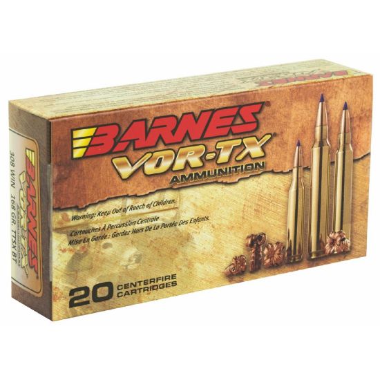 Picture of BARNES 308 WIN 168GR TTSX-BT VOR-TX, 20RD BOX
