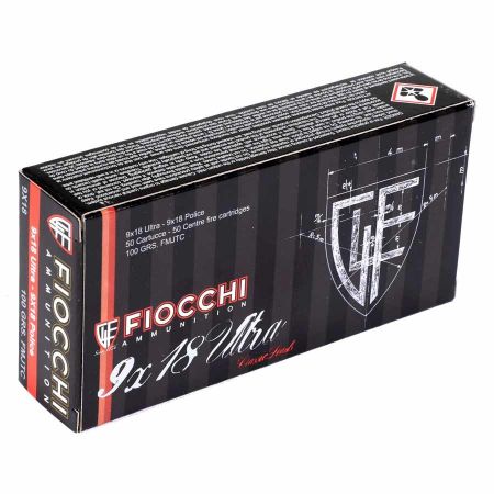 Picture of FIOCCHI 9X18 ULTRA FMJ-TC, 50RD BOX