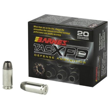 Picture of BARNES 40SW 140GR TAC-XPD HOLLOW POINT, LEAD FREE, 20RD BOX