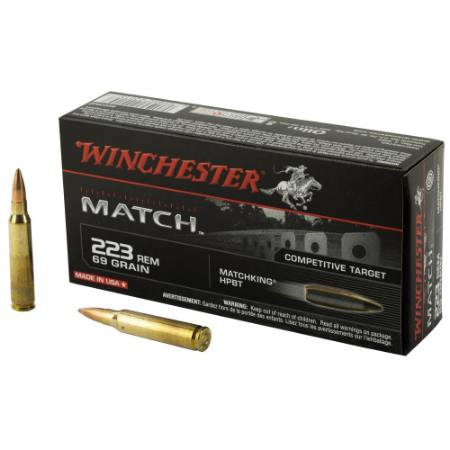 Picture of WINCHESTER .223REM 69GR MATCH KING HPBT, 20RD/BOX