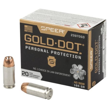 Picture of SPEER GOLD DOT .40SW 165GR JACKETED HOLLOW POINT, 20RD BOX