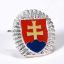 Picture of SLOVAKIAN GOLD/SILVER CAP INSIGNIA