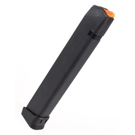 Picture of GLOCK OEM 9MM 33RD MAGAZINE, ORANGE FOLLOWER, MODEL 17/19/26/34