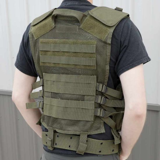 Picture of MIL-TEC USMC STYLE COMBAT VEST W/ BELT NEW, FLECTARN CAMO
