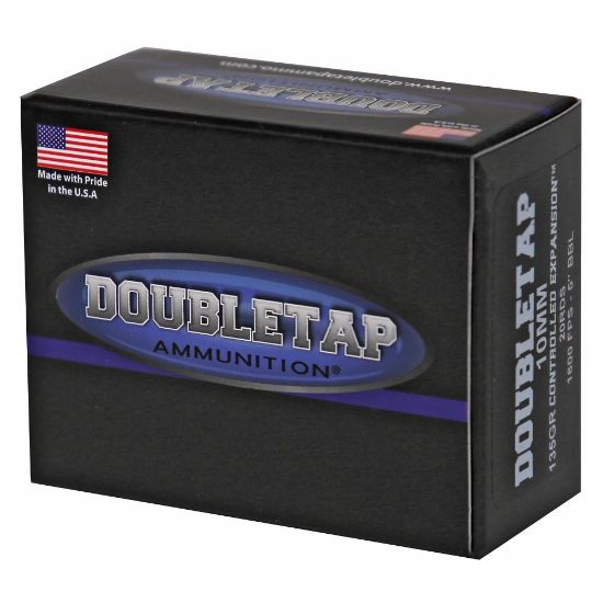 Picture of DOUBLETAP AMMUNITION 10MM 135GR CONTROLLER EXPANSION JHP, 1600FPS / 767FT-LB, 20RD BOX