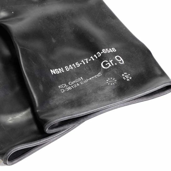 Picture of DUTCH BLACK RUBBER GLOVES, NOS