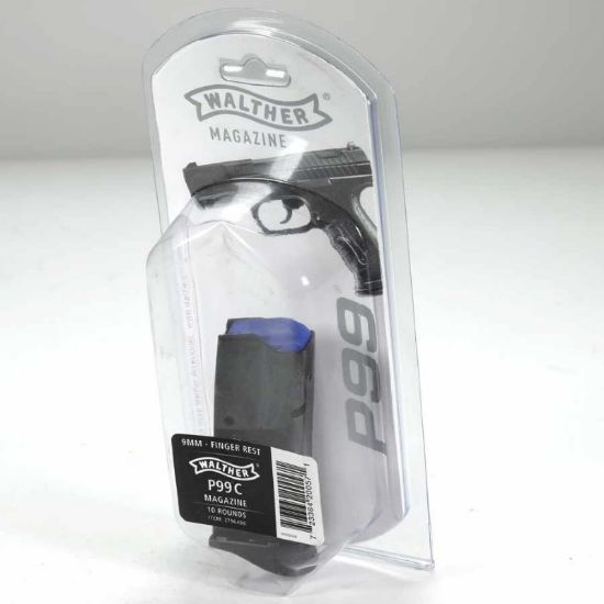 Picture of WALTHER P99C 10 ROUND FINGER REST MAGAZINE, BLUED FINISH, NEW