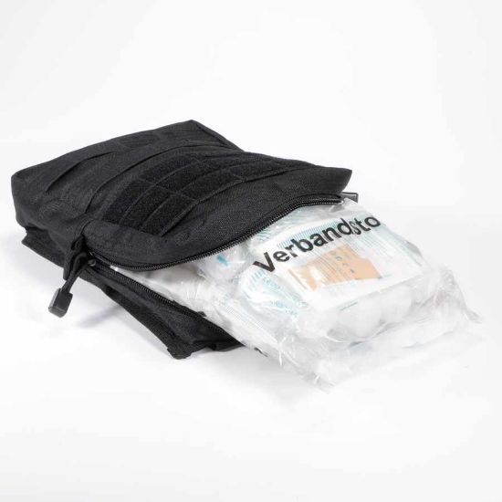 Picture of GERMAN MADE MOLLE 43-PIECE FIRST AID KIT, BLACK