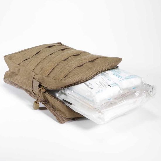 Picture of GERMAN MADE MOLLE 43-PIECE FIRST AID KIT, COYOTE TAN