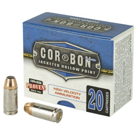Picture of CORBON SELF DEFENSE 9MM +P 90GR JACKETED HOLLOW POINT, 20RD BOX