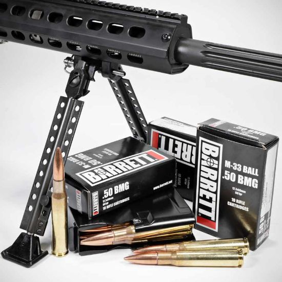 Picture of BARRETT AMMO .50BMG 661GR FMJ, PN 19372, 10RD/BOX