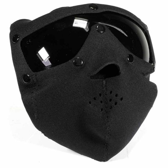 Picture of SWISSEYE BLACK NEOPRENE MASK W/ SMOKE LENSES NEW