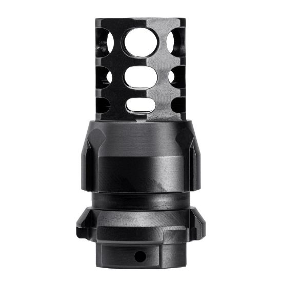 Picture of JMAC CUSTOMS 360 MUZZLE BRAKE FOR FAL METRIC 9/16X24LH KEYMOUNT (KEYMICRO)