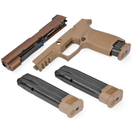 Picture of SIG CALIBER X-CHANGE KIT 9MM P320-M17, COYOTE FINISH, INCLUDES THREE MAGS