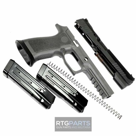 Picture of SIG CALIBER X-CHANGE KIT 9MM P320-X5, GRAY FINISH, FIBER OPTIC FRONT & R2 ADJUSTABLE REAR, TWO MAGS
