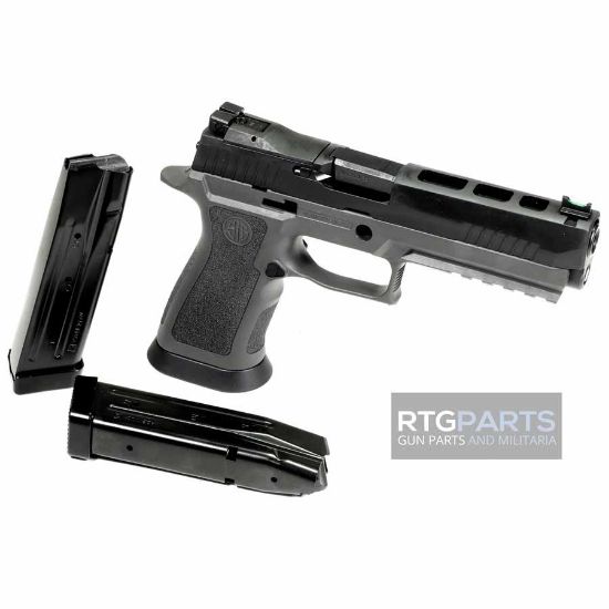 Picture of SIG CALIBER X-CHANGE KIT 9MM P320-X5, GRAY FINISH, FIBER OPTIC FRONT & R2 ADJUSTABLE REAR, TWO MAGS