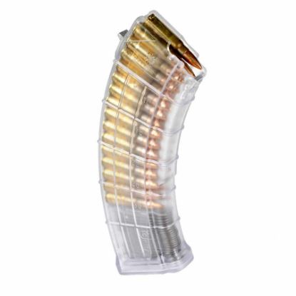 Picture of AK47 30RD 7.62x39 GEN2 CLEAR MAGAZINE, BHO FOLLOWER, NOW AVAILABLE, AC-UNITY