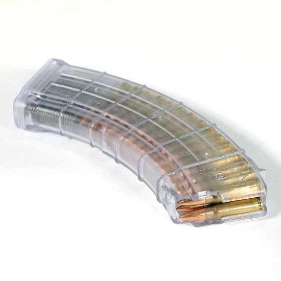 Picture of CASE OF AK47 30RD 7.62x39 GEN2 CLEAR MAGAZINE, BHO FOLLOWER, NOW AVAILABLE (QTY 90), AC-UNITY