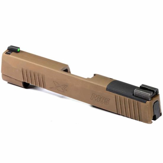 Picture of SIG P365XL SLIDE ASSEMBLY COYOTE XRAY3 NIGHT SIGHTS, COMPATIBLE W/ 3.7" 9MM BARREL