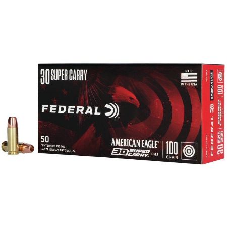 Picture of FEDERAL AMERICAN EAGLE .30 SUPER CARRY 100GR FMJ, 50RD BOX