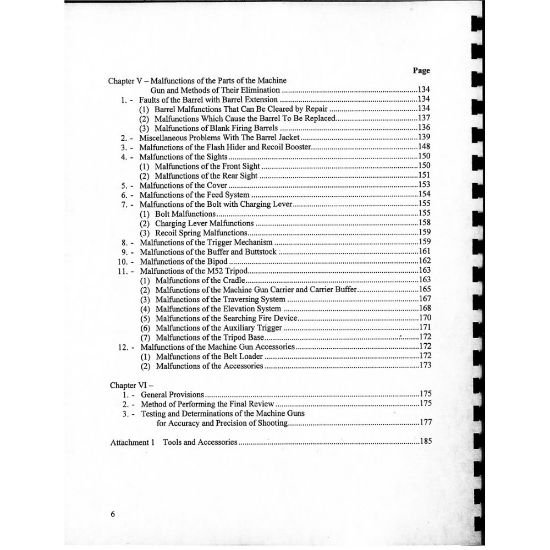 Picture of YUGOSLAVIA M53/MG42 ARMORER'S MANUAL, YUGO MILITARY ISSUE IN ENGLISH