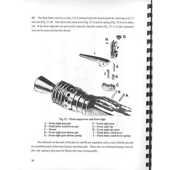 Picture of YUGOSLAVIA M53/MG42 ARMORER'S MANUAL, YUGO MILITARY ISSUE IN ENGLISH