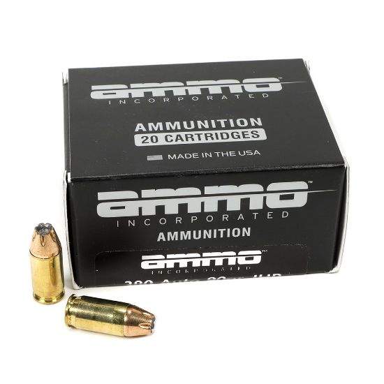 Picture of AMMO INC 380ACP 90GR XTP JACKETED HOLLOW POINT, 20RD BOX