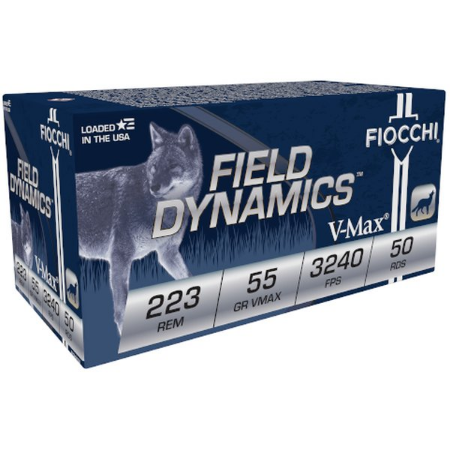 Picture of FIOCCHI FIELD DYNAMICS 223 REM 55GR V-MAX, 50RD/BOX
