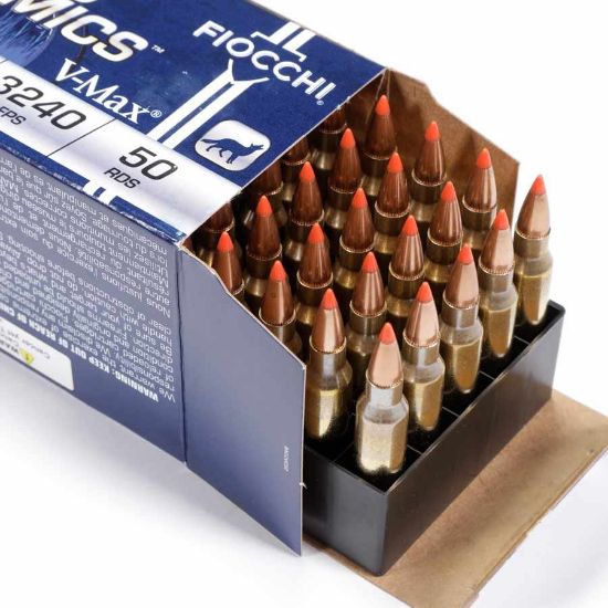 Picture of FIOCCHI FIELD DYNAMICS 223 REM 55GR V-MAX, 50RD/BOX
