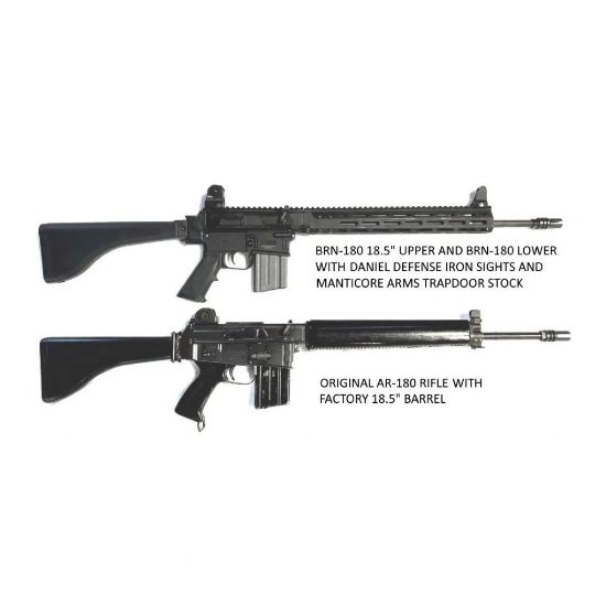 Picture of MANTICORE AR-180 STYLE TRAPDOOR STOCK WITH 1913 PICATINNY FOLDING HINGE