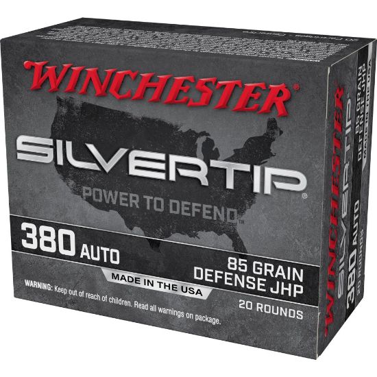 Picture of WINCHESTER SILVERTIP 380ACP 85GR JHP, 20RD/BOX