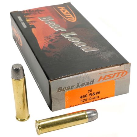 Picture of HSM BEAR LOAD 460S&W 325GR WIDE FLAT NOSE GAS CHECK, 20RD BOX