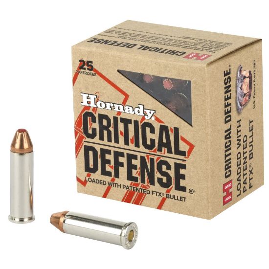 Picture of HORNADY CRITICAL DEFENSE 38 SPECIAL 110GR FTX FLEXTIP, 25RD BOX