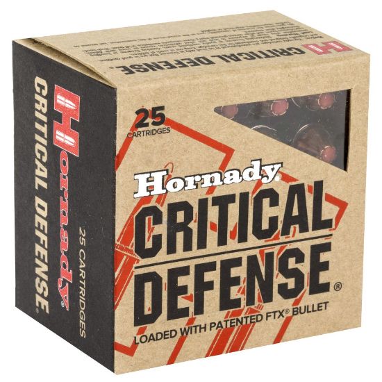 Picture of HORNADY CRITICAL DEFENSE 38 SPECIAL 110GR FTX FLEXTIP, 25RD BOX
