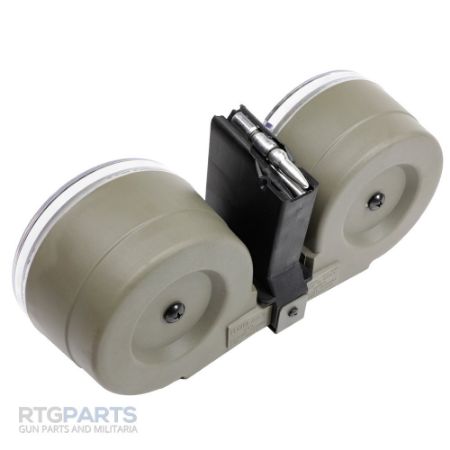 Picture of RWB AR15 100RD DOUBLE DRUM MAG WITH POUCH, ODG
