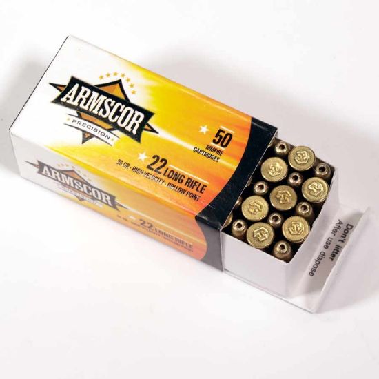 Picture of ARMSCOR .22LR 36GR HIGH-VELOCITY HOLLOW POINT, 50RD/BOX