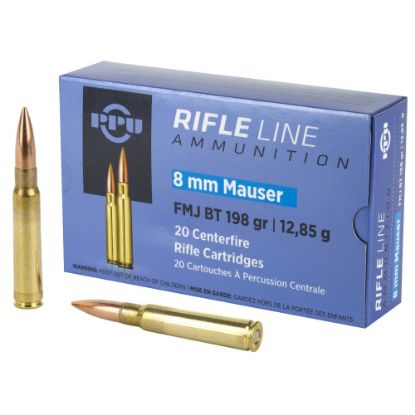 Picture of PRVI PARTIZAN 8MM MAUSER 198GR FMJ, 20RD BOX