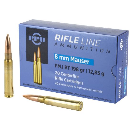 Picture of PRVI PARTIZAN 8MM MAUSER 198GR FMJ, 20RD BOX