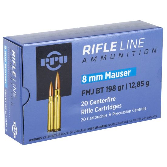 Picture of PRVI PARTIZAN 8MM MAUSER 198GR FMJ, 20RD BOX