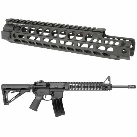 Picture of AR15 TWO-PIECE MID-LENGTH EXTENDED FREE FLOAT M-LOK HANDGUARD, MIDWEST INDUSTRIES