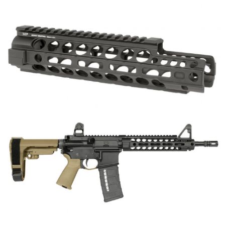 Picture of TWO PIECE CARBINE EXTENDED FREE FLOAT M-LOK HANDGUARD, MIDWEST INDUSTRIES
