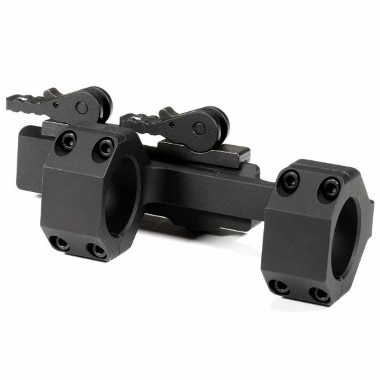 Picture of AMERICAN DEFENSE AD-DELTA-C-30-STD 30MM SCOPE MOUNT, BLACK, PERFECT FOR FNH SCAR