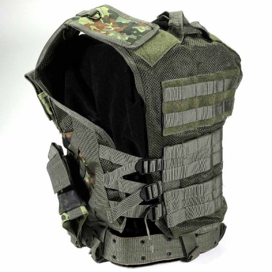 Picture of MIL-TEC USMC STYLE COMBAT VEST W/ BELT NEW, FLECTARN CAMO