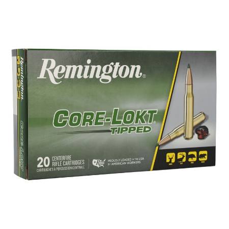 Picture of REMINGTON CORE-LOKT TIPPED 308WIN 180GR, 20RD/BOX