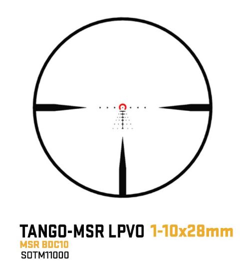 Picture of SIG TANGO MSR LPVO 1-10x28 SFP, 34MM TUBE, MSR-BDC10 ILLUMINATED MOA RETICLE, BLACK