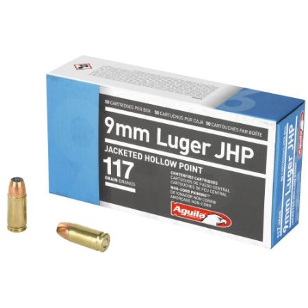 Picture of AGUILA 9MM 117GR JHP, 50RD BOX