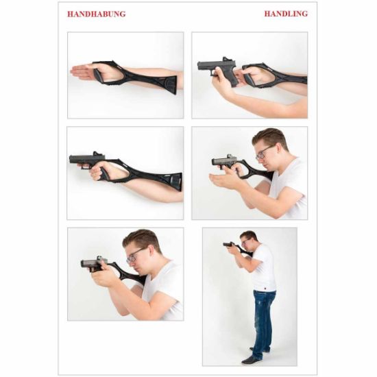 Picture of AUSTRIAN MADE BUBITS TYPE G1 GLOCK PISTOL STABILIZING BRACE & PERSONAL DEFENSE TOOL