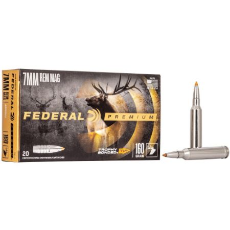 Picture of FEDERAL 7MM REM MAG 160GR TROPHY BONDED TIP, 20RD/BOX