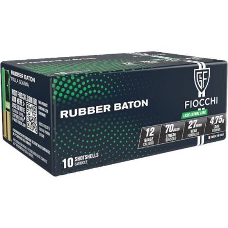 Picture of FIOCCHI 12GA 2.75" RUBBER BATON SLUG, 10/BOX