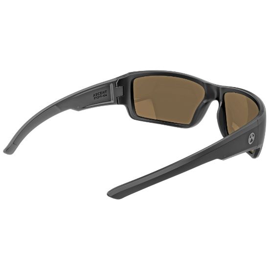 Picture of MAGPUL INDUSTRIES ASCENT EYEWEAR, POLARIZED, BLACK FRAME, BRONZE / BLUE MIRROR